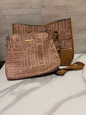 Steve Madden Logo bag with Tan Accents